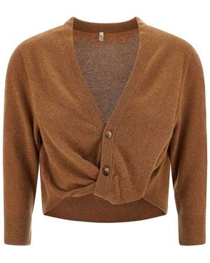 R13 Knot Cardigan - Brown