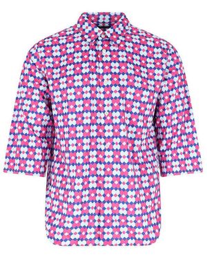 Comme Des Garcons Hommes Plus Button Shirt - Multicolour