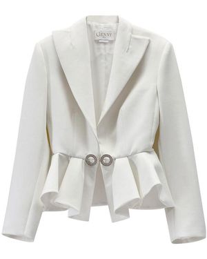 Genny 1 Button Jacket - White