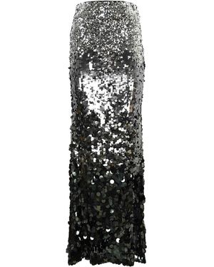 Patrizia Pepe Long Skirt With Sequins - Grey