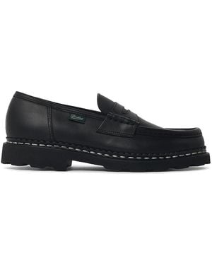Paraboot Reims Leather Loafers Lisse Noir - Black