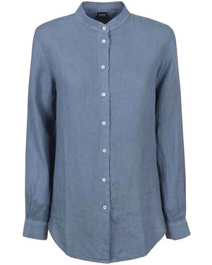 Fay Linen Shirt - Blue