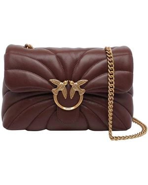 Pinko Borsa A Tracolla Classica Love Puff - Marrone