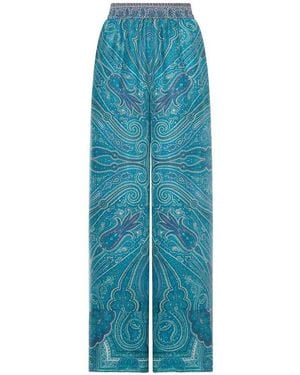 Pierre Louis Mascia Tetris Light Trousers - Blue