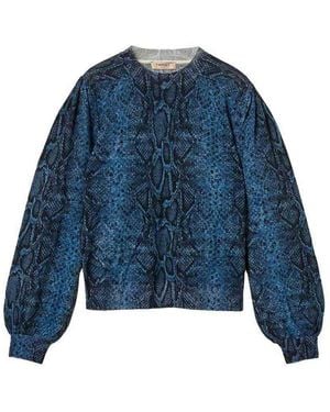 Twinset Pull Col Rond - Bleu