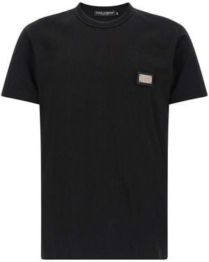 Dolce & Gabbana Logo Plate T-Shirt - Black