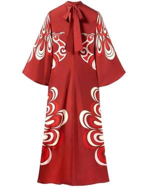 La DoubleJ Silk Trousers - Red