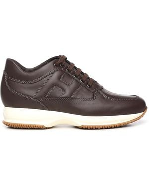 Hogan Interactive Sneakers - Brown