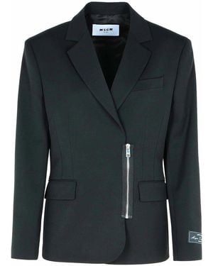 MSGM Polyester Blend Jacket - Black