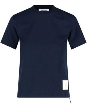 Thom Browne T-Shirt Logo - Blue