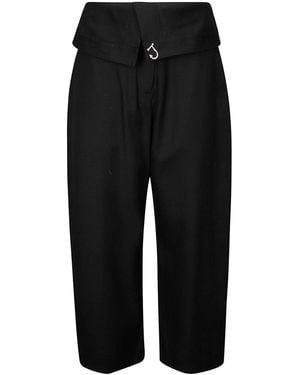JW Anderson Fold Over Pants - Black
