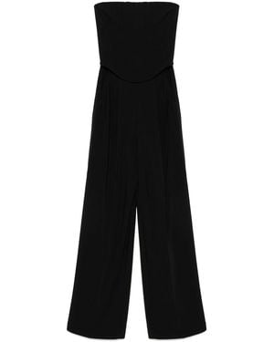 Pinko Strapless Long Jumpsuit Gallo - Black