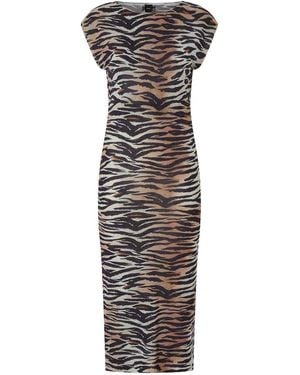 Pinko Chic Multi-Pattern Mini Dress For - Multicolour