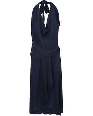 Silk95five Worth Ave Silk Short Dress - Blue