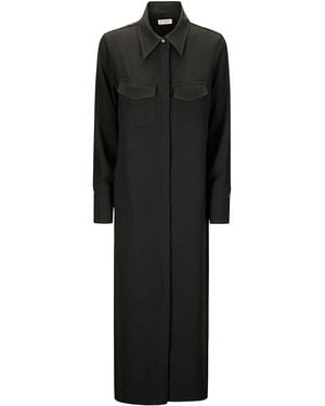 Alberto Biani Long Chemisier Dress Pure - Black