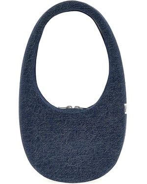 Coperni Denim Swipe Bag Handbag - Blue