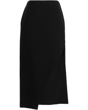McQueen Wool Midi Skirt - Black