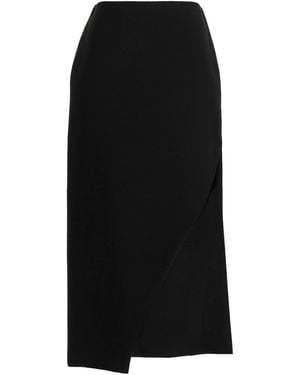 McQueen Wool Midi Skirt - Black
