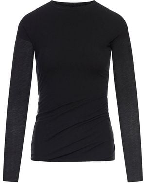Jil Sander Double Layer Long Sleeved Shirt - Black
