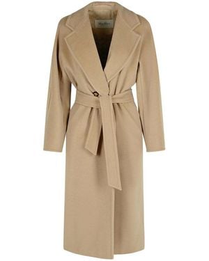 Max Mara Madame Virgin Wool And Cashmere Coat - Natural