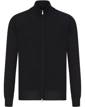 Nome Cotton Jacket With Zip - Blue
