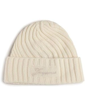 Jacquemus Le Bonnet Tourni Cashmere And Wool Beanie - Natural