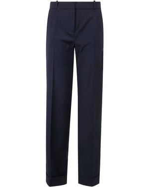 Kiltie Andrew Wide Leg Trousers - Blue