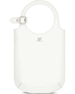 Courreges Slim Holy Tote Bag - White