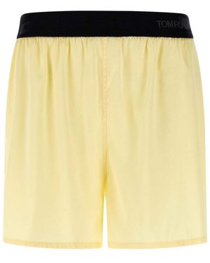 Tom Ford Silk Shorts - Yellow