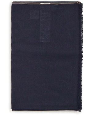 Eleventy Cashmere And Wool Scarf - Blue