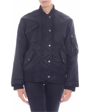 KENZO Tech Fabric Bomber Jacket - Blue