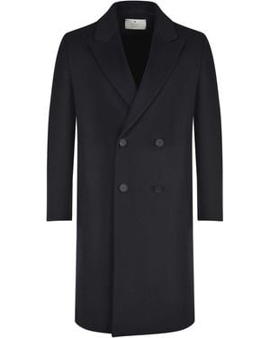 Manuel Ritz Coat Made Of A Wool Blend - Black