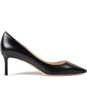 Jimmy Choo Romy 60 Leather Court Shoes - Black
