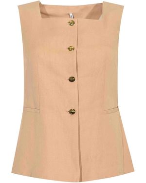 Liviana Conti Bobby Vest - Natural