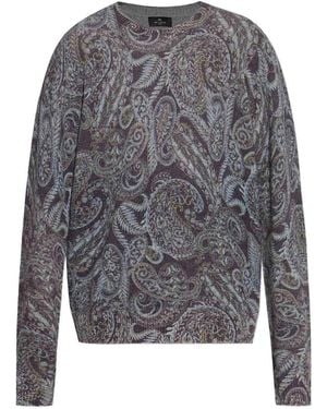 Etro Patterned Jumper - Grey