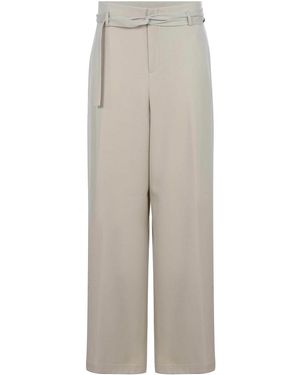 Alysi Trousers Made Of Wool - Grey