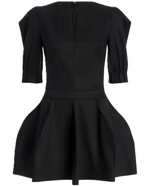 Genny Mini Dress Peplum - Black
