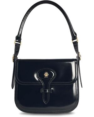 Bally Beckett Leather Trellis Bag - Blue