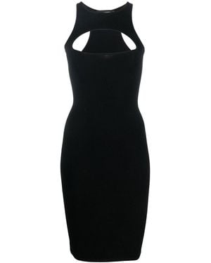 DSquared² Cut-Out Knitted Dress - Black