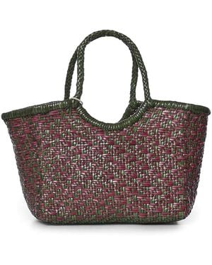 Dragon Diffusion Small Maori Nantucket Leather Bag - Brown