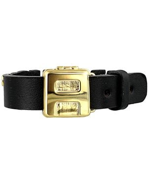 Ambush Logo Plaque Bracelet - White