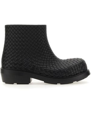 Bottega Veneta Lug Ankle Boots - Black