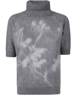 Zanone High Neck Collar - Grey