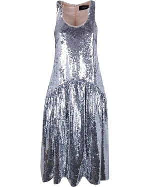 Simone Rocha Tapered Back Flounce Dress - Blue