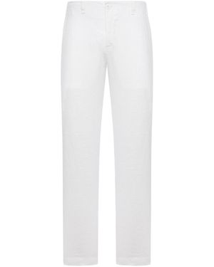 Transit Regular-Fit Linen Trousers - White