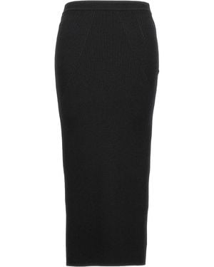 McQueen Knit Pencil Skirt - Black