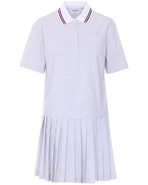 Thom Browne Mini Vestito A Righe Medio - Viola