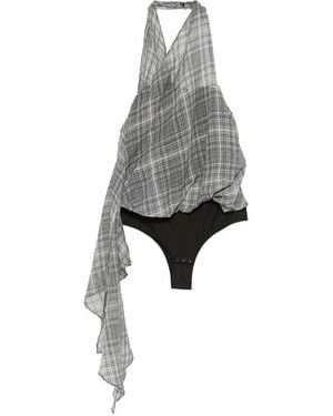 Coperni Draped Sarouel Top - Gray