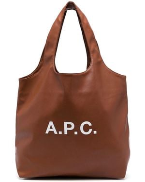 A.P.C. Ninon Tote Bag - Brown