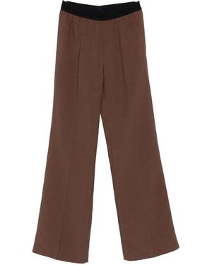 ERMANNO FIRENZE Flared Trousers - Brown